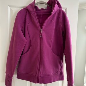 Pink lululemon scuba hoodie